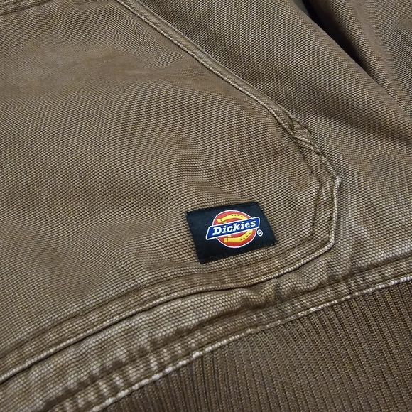 Vintage Dickies Brown Canvas Hooded Work Jacket - Picture 6 of 11